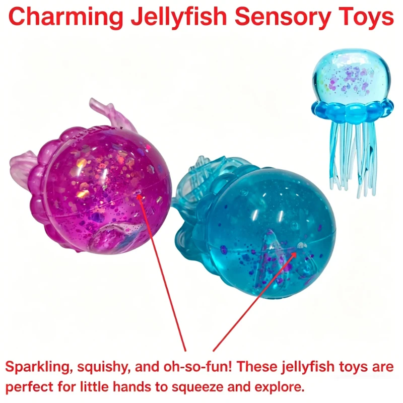 Needoh Fuzz Ball Jellyfish Squ - Kids Toys Box reseña y precio