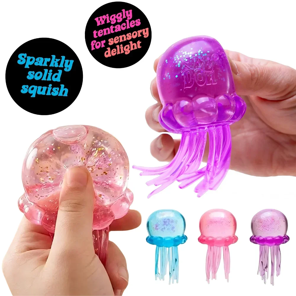 Needoh Fuzz Ball Jellyfish Squ - Kids Toys Box reseña y precio