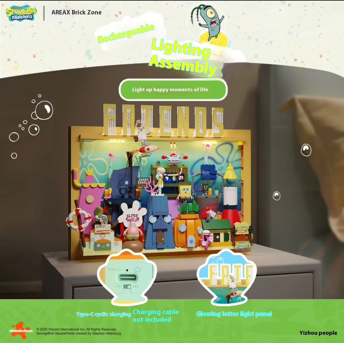 Oficial Area-X Bob Esponja Squ - Kids Toys Box reseña y precio