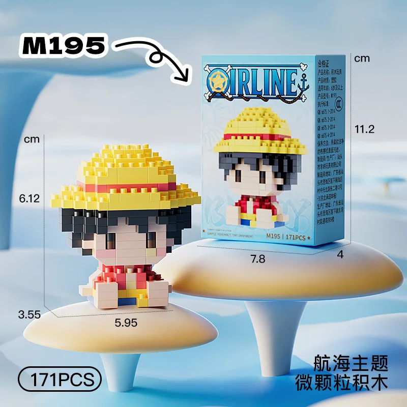 Figura de Anime 3D de ONE PIEC - Lego Building Blocks reseña y precio
